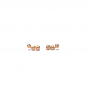 Branch earrings “3” 18 karat gold